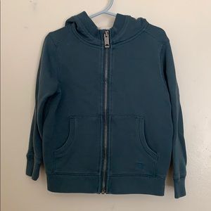 Burberry Kids Toddler Hoodie, Pewter Blue, 4T